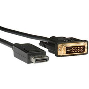 Roline DisplayPort Cable, DP M - DVI M, 2.0m, 11.04.5610