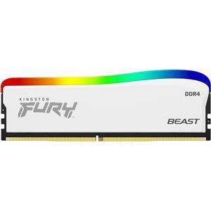 Memorija Kingston Fury Beast RGB Biała 8GB [1x8GB 3600MHz DDR4 CL17 DIMM]