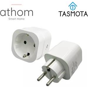 Pametna utičnica Athom, mjeri potrošnju, 16A, preflashed TASMOTA Smart Plug