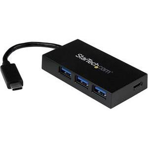 StarTech.com 4-Port USB 3.0 Hub - Powered USB 3.1 Gen 1 Hub - USB-C to 1x USB-C and 3x USB-A Adapter - USB-C Port Expander (HB30C3A1CFB) - hub - 4 ports