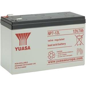 Baterija akumulatorska YUASA NP7-12L, 12V, 7Ah, 151x65x98 mm, faston 6,3