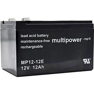 Baterija akumulatorska MULTIPOWER MP12-12E, 12V, 12Ah, 151x98x93 mm