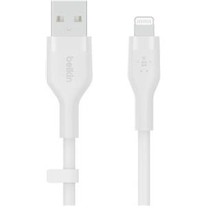 Belkin BOOST CHARGE Silicone cable USB-A to Lightning - 3M - White