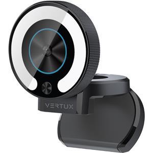 Vertux Gaming Odin-4K Web Camera4k/30fp With LED Light - Black