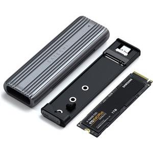 Satechi USB-C NVME & SATA SSD Enclosure USB-C (SSD not included) Solid State Drives size 2242/2260/2280 - Grey