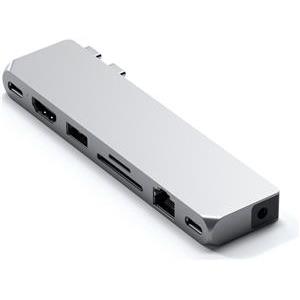 Satechi Pro Hub Max (1xUSB4,1x HDMI 4K 60Hz,1xUSB-A3.0,1x micro/SD,1xEthernet,1xUSB-C,1xAudio) - Silver