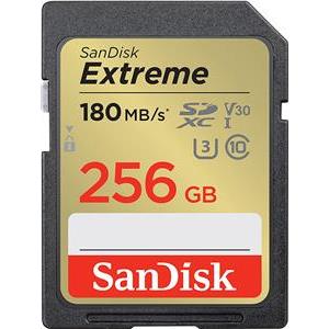 256GB SanDisk Extreme SDHC 180MB/s