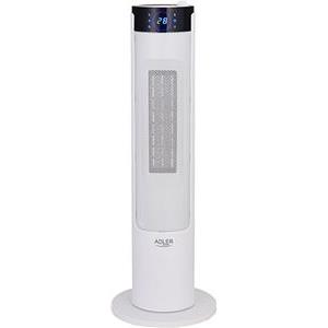 Adler ceramic LCD heater 2200W with humidifier, tower, white AD7730