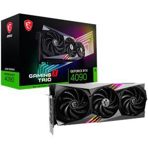 MSI Video Card Nvidia RTX 4090 GAMING X TRIO 24G (24GB GDDR6X/384bit, PCI-E Gen4, 3x DP, 1x HDMI, 1x16-pin Power Connector, 850W recommended PSU, ATX, Retail)