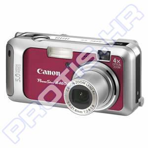 Digitalni fotoaparat Canon PowerShot A460, crveni + SanDisk 512MB SD