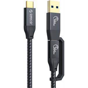 Cable USB-C to USB-C/USB-A, USB 3.2 Gen2, 20Gbps, 100W PD, 4K 60Hz, 1m, ORICO ACC32-10