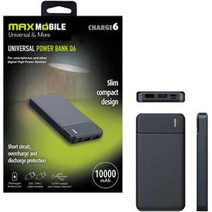MAXMOBILE POWER BANK BOX Q6 10000mAh DUAL USB crni