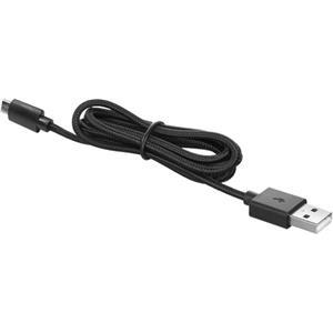 Cable USB 2.0 A to Micro-B, 1m, Nylon braided, black, Ewent