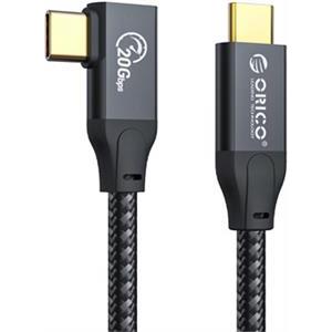 Cable L-Shape USB-C to USB-C, USB 3.2 Gen2, 20Gbps, 100W PD, 4K 60Hz, 2m, ORICO CL32-10