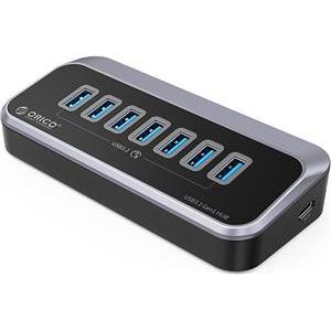 Orico 7-portni USB3.2 hub, crni (ORICO-M3U3-7A-05-BK-BP)