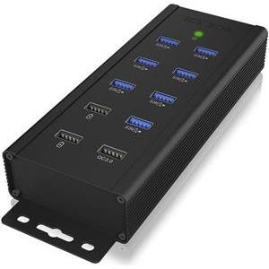 ICY BOX IB-HUB1703-QC3 USB3.0 Hub 7 Port / 1x QC 3.0 Ladeanschluss / 2x BC 1.2 LadeanschlĂĽsse