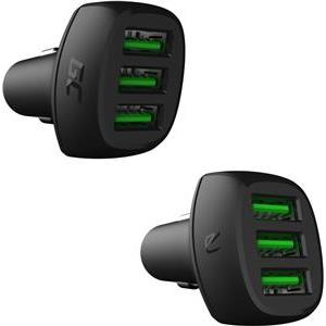 Green Cell Power Ride Car Charger 3x USB Ultra Charge, Quick Charge 3.0