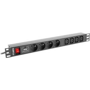 Lanberg 2.0m PDU Power Distribution Unit 4 x French sockets, 4 x IEC C13