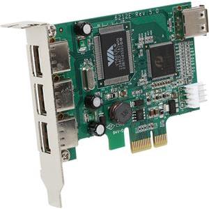 StarTech.com 4 Port PCI Express Low Profile High Speed USB Card - PCIe USB 2.0 Card - PCI-E USB 2.0 Card (PEXUSB4DP) - USB adapter - PCIe - 4 ports