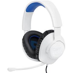 JBL Quantum 100P Console naglavne igraće slušalice s mikrofonom, 3.5mm, bijelo-plave