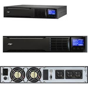 Fortron Source Champ Rack 3000VA/2700W, On-line double conversion, USB, RS-232, 3×Schuko, 6×9Ah, 3.5min autonomija, LCD
