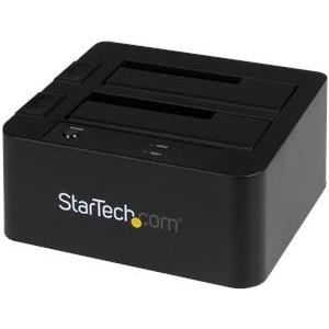 StarTech.com Dual-Bay USB 3.0 eSATA to SATA Hard Drive Docking Station, USB Hard Drive Dock, External 2.53.5 SATA IIIIII, SSDHDD Docking Station, Hot-Swap Hard Drive Bays - Top-Loading - storage contr