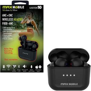 MAXMOBILE SLUŠALICE BLUETOOTH F80 TWS ANC Active Noise Cancelling