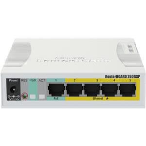 MikroTik RB260GSP 5-port Gigabit smart switch with SFP cage