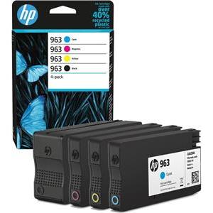 HP 963 - 4-pack - black, yellow, cyan, magenta - original - ink cartridge