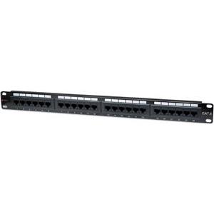 Techly 022892 Patch panel UTP Cat5e 1U 24-port, crna