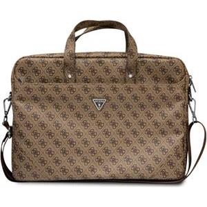 Guess Saffiano 4G Triangle Logo Computer Bag 16” smeđa