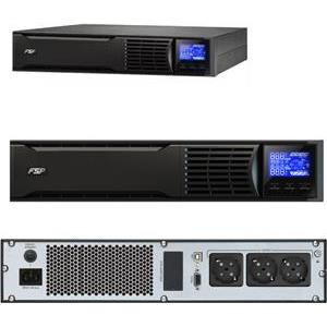 Fortron Source Champ Rack 1000VA/900W, On-line double conversion, USB, RS-232, 3×Schuko, 2×9Ah, 3.2min autonomija, LCD
