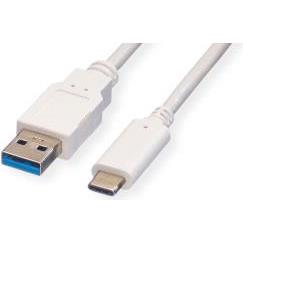 Roline VALUE USB 3.2 Gen 1 kabel, A-C, M/M, 3.0m, bijeli