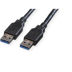 Roline USB3.2 Gen 1 kabel, TIP A-A M/M, 3.0m, crni