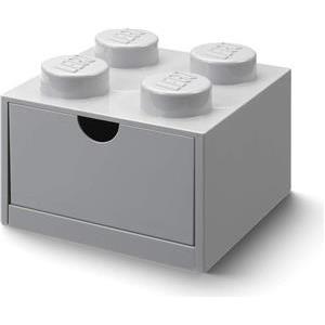 Lego Brick 4 Desk Drawer siva