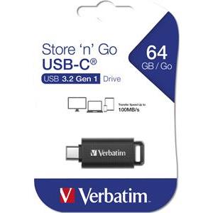 Verbatim Store'n'Go USB-C 3.2 Gen1, 64GB, crni