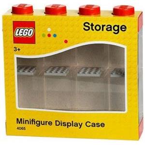 Lego Minifigure Display Case na 8 Figurek czerwona
