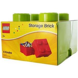 Lego Storage Brick 4 jasnozelena