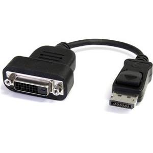 StarTech.com DisplayPort to DVI Adapter - Active Conversion - 1920x1200 - DP to DVI Single Link Converter for DVI-D Display (DP2DVIS) - DisplayPort adapter - 20 cm