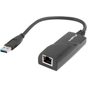 Mrežni adapter USB-A 3.0 -> RJ45 Gigabit Ethernet, na kabelu, crni, NC-1000-01