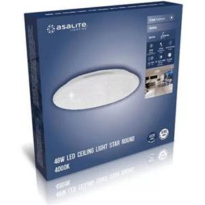 Asalite LED ceiling lamp LAURA 48W 4000K, 4320 lumens Round/star/glitter effect