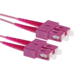 NFO Patch cord, SC-SC, Multimode 50 125, OM4, LSZH, 2mm, Duplex, 2m