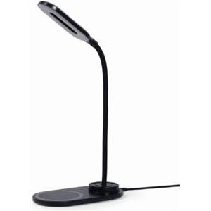 Gembird Desk lamp with wireless charger, black