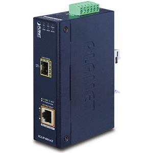 Planet Industrial 1-Port 100 1000X SFP to 1-Port GbE 802.3bt PoE Media Converter