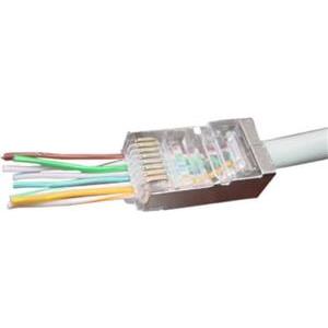 Gembird Cat5e Cat6 pass-through modular FTP plug 8P8C, 50 pcs