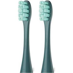 Oclean Standard two attachments for an electric toothbrush green