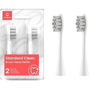 Oclean Standard two attachments for an electric toothbrush white