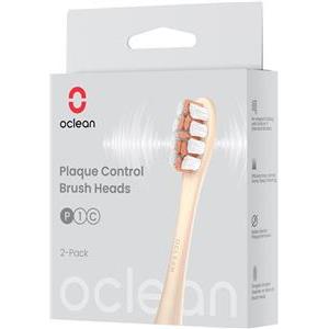 Oclean P1C8 Plaque Control two attachments for an electric toothbrush, cream