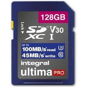 Integral 128GB High Speed SDHC / XC V30 UHS-I U3
