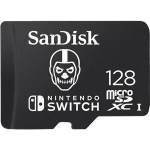 SanDisk Nintendo MicroSD UHS I Card - Fortnite Edition, Skull Trooper, 128GB